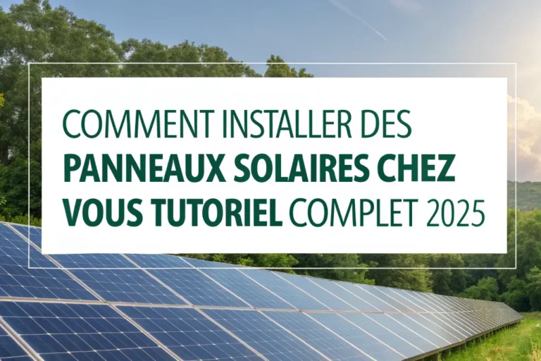 Comment Installer des Panneaux Solaires chez Vous – Tutoriel Complet 2025