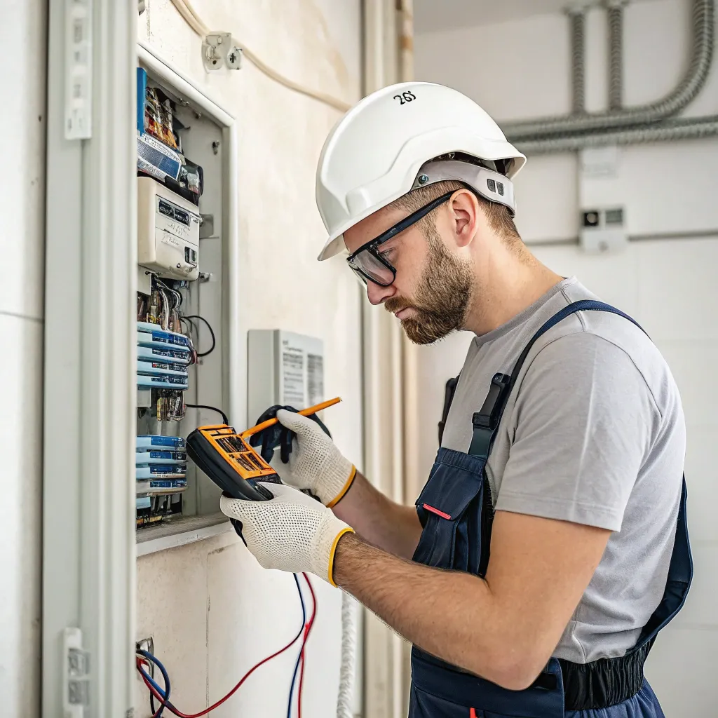 Réalisation d'un diagnostic électrique par un professionnel qualifié