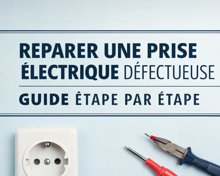 Réparer une Prise Électrique Défectueuse : Guide étape par étape
