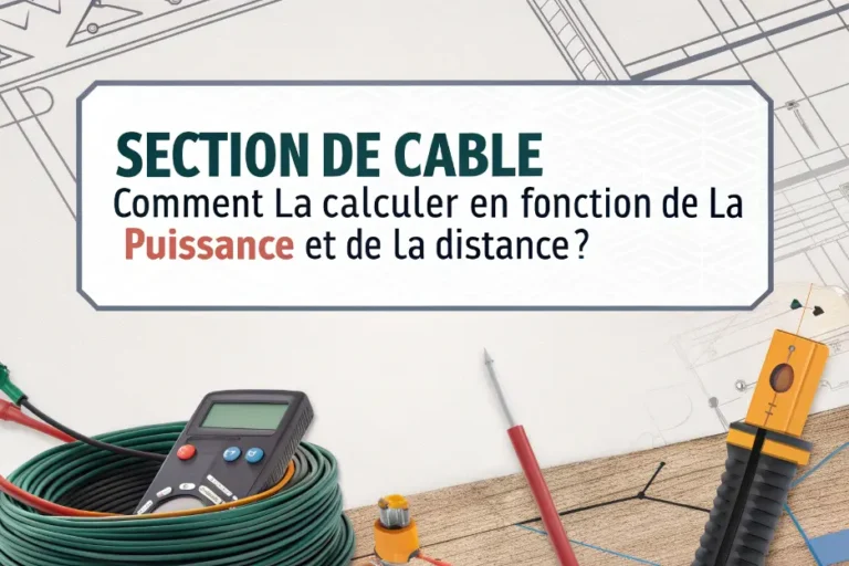 Section de câble : comment la calculer en fonction de la puissance et de la distance ?