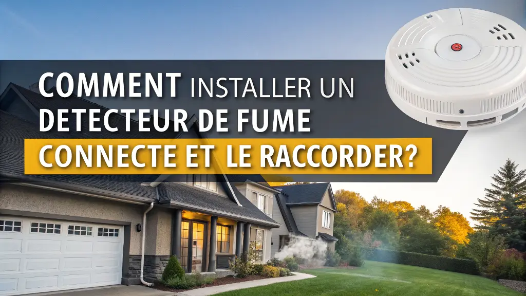 Comment installer un détecteur de fumée connecté et le raccorder?