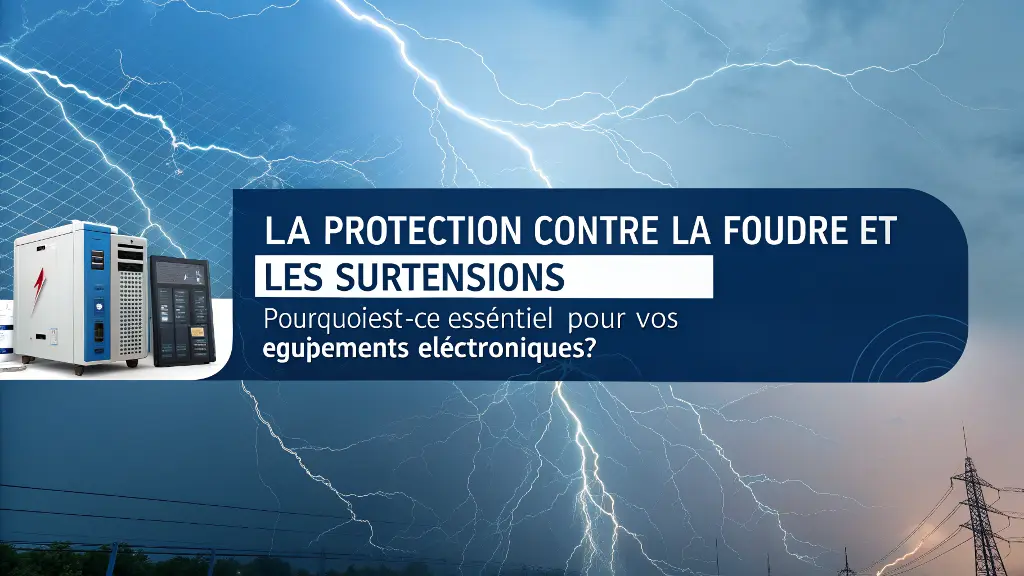 La protection contre la foudre et les surtensions : Pourquoi est-ce essentiel pour vos équipements électroniques ?