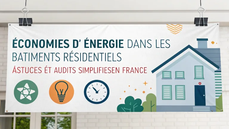 Économies d’Énergie dans les Bâtiments Résidentiels : Astuces et Audits Simplifiés en France