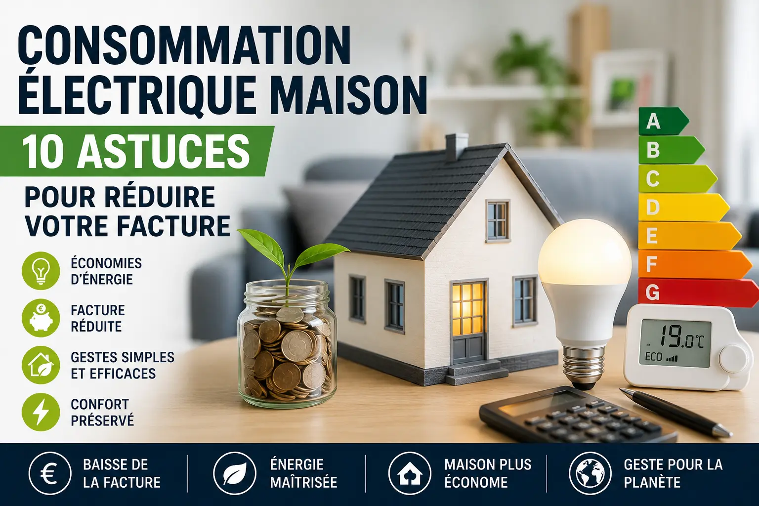Consommation électrique maison : 10 astuces pour réduire votre facture